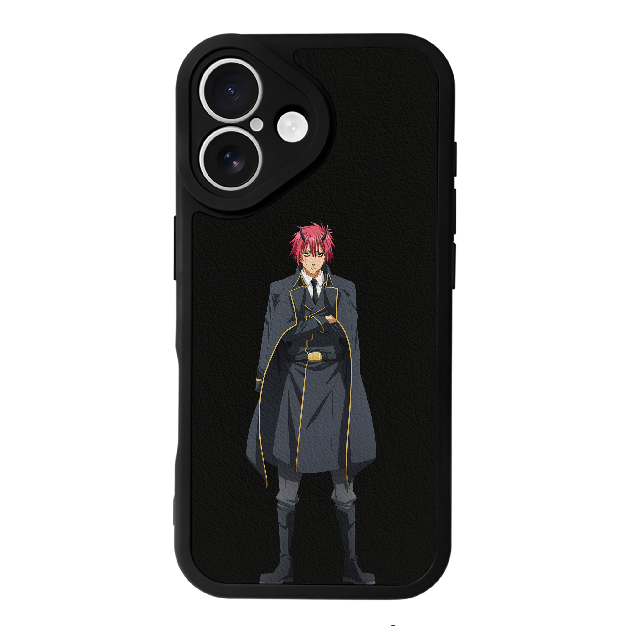 （画像用） 転スラ Regarding Reincarnated to Slime 【iPhone 16シリーズ対応】シリコンスマホケース（レザー調） 材質：シリコン